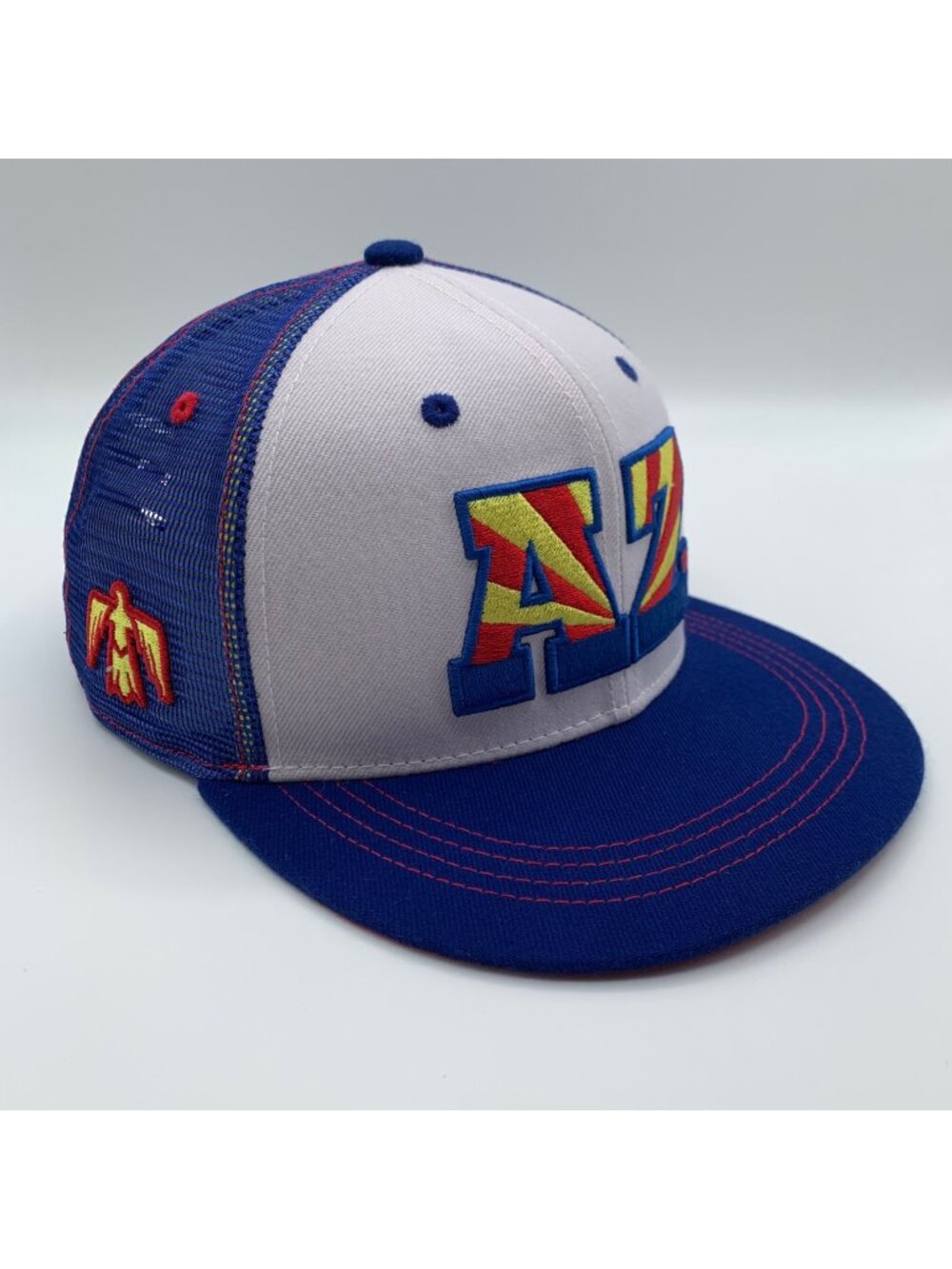 Arizona State Flag Blue White Aksels Snapback Trucker Hat